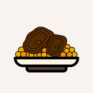 Peus de porc amb cigrons